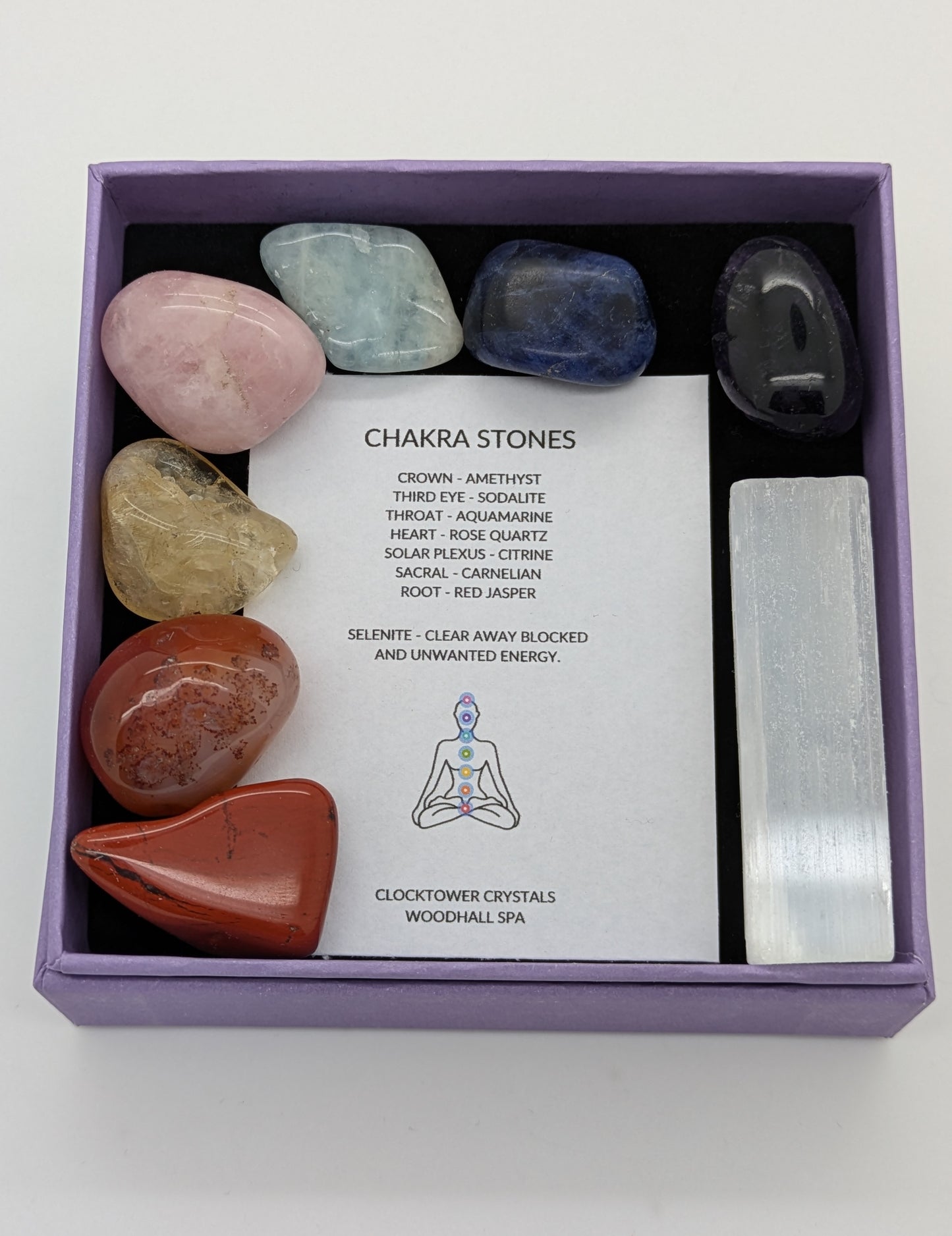 Chakra Tumble stone set