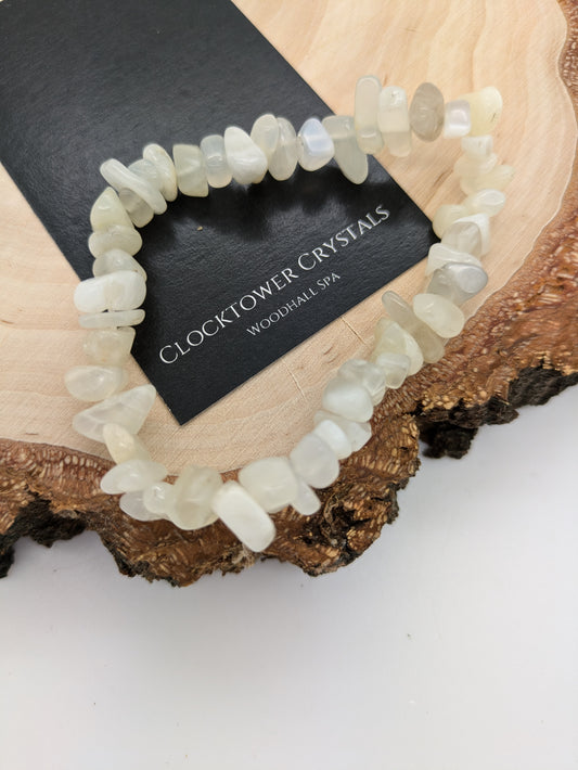 Moonstone Chip Bracelet