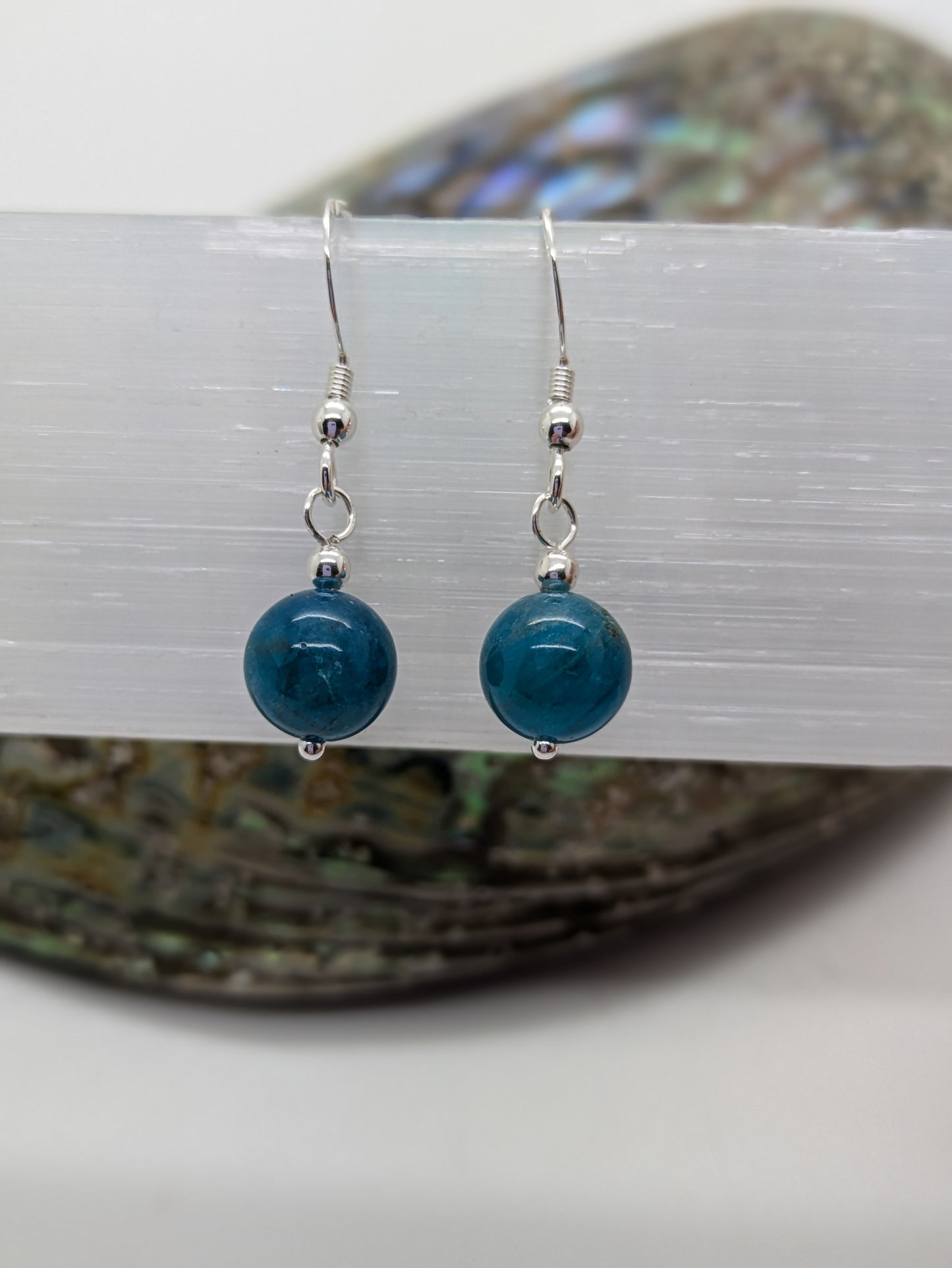 Apatite 925 Silver Earrings