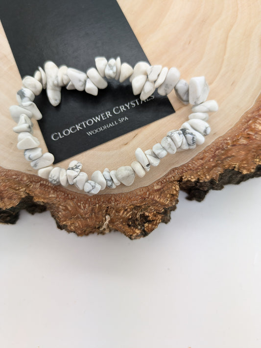 Howlite Chip Bracelet