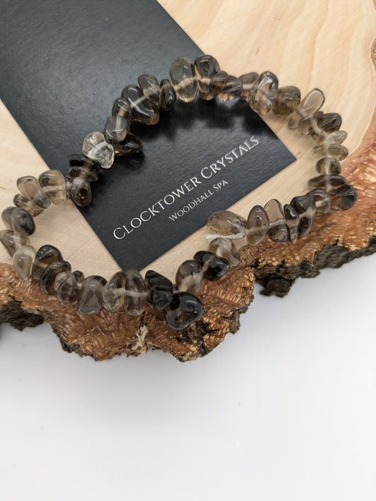 Smoky Quartz Chip Bracelet