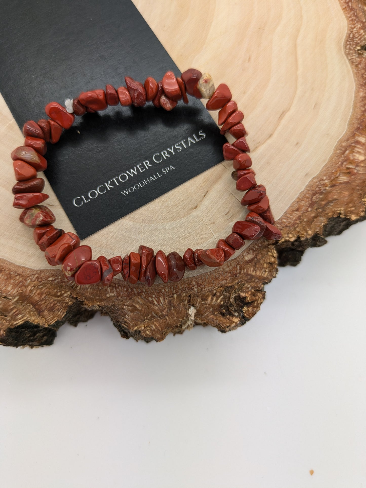 Red Jasper Chip Bracelet