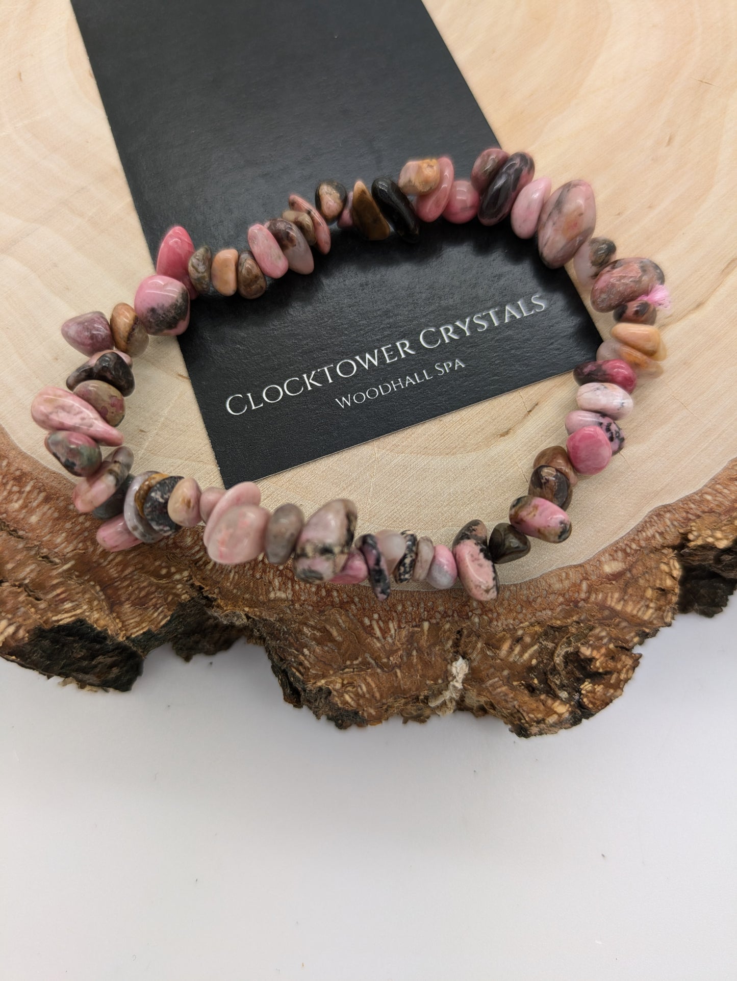 Rhodonite Chip Bracelet